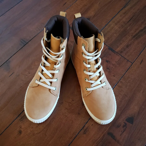 Timberland TB 0A2C3S/A61118 Women's SKYLA BAY 6" WHEAT NUBUCK LEATHER ANKLE BOOT - Picture 14 of 15